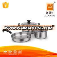 5 pcs Stainless Steel Kitchen Queen Cookware Set