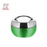 Apple shape stainless steel tiffin thermal two layer lunch box student bento food storage container