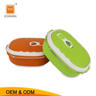 1 layer PP and Stainless Steel  Lunch Box Square Food Container