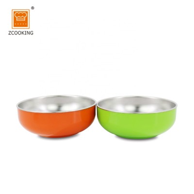 Stainless Steel And PP Baby Food Bowl With Color For Kids