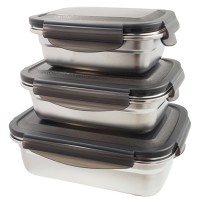 Cheap Price Wholesale Stainless Steel Lunch Box Food Storage Container Bento Box With Airtight Lids